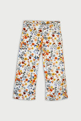 Floral Print Chino Pants