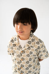 Sand & Sage Bloom – Cuban Collar Shirt