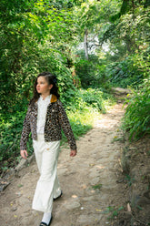 Leopard Print Jacket with Fleece Lining