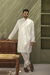 Classic White Eastern Suit (2 Piece)