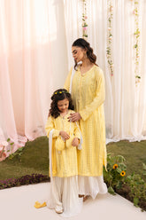 Amaltas ~ Mirror and Thread embroidered Sharara Set 4 Pcs