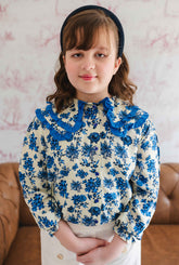 Blue Willow Linen Blouse