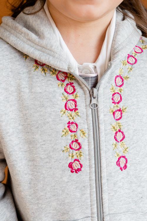 Embroidered Fleece Hoodie