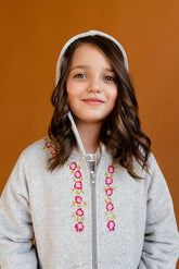 Embroidered Fleece Hoodie