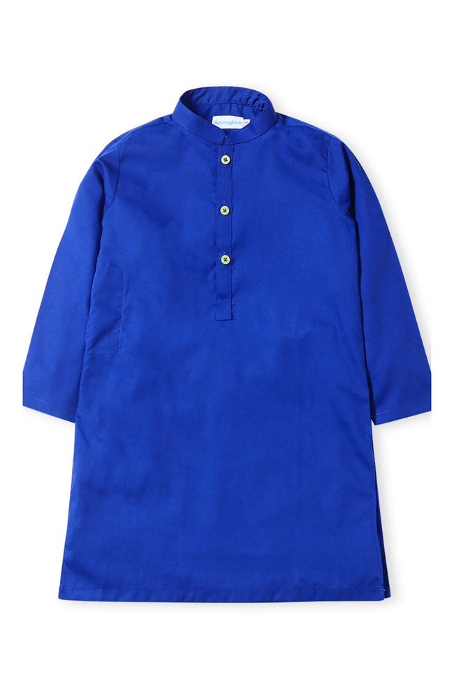 Vibrant Blue Kurta Hover Image