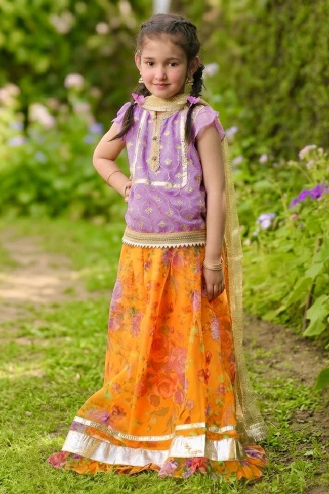 Marigold Garden Lengha - 3PC Hover Image