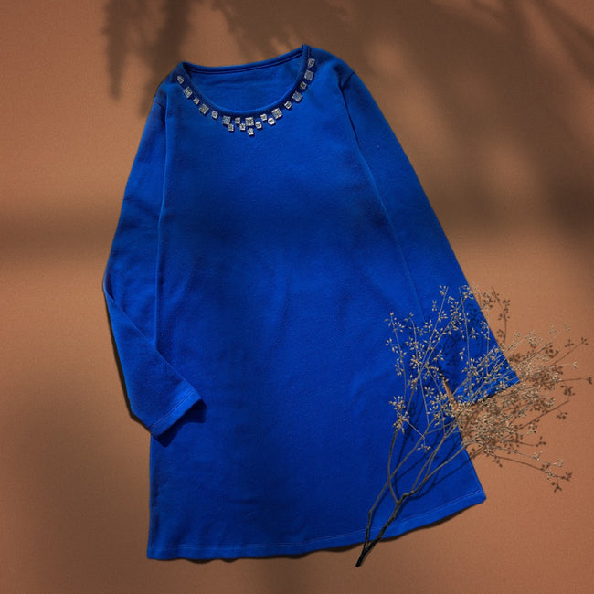 Blue Diamonted Dress Main Image