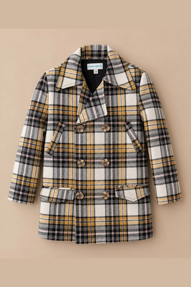 Hunters Plaid  Wool Coat Hover Image
