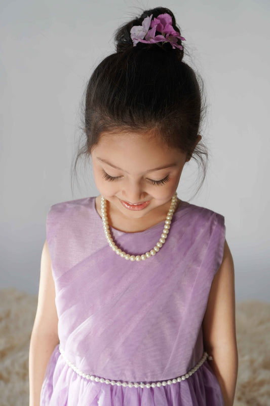 Lilac Pearl Party Dress