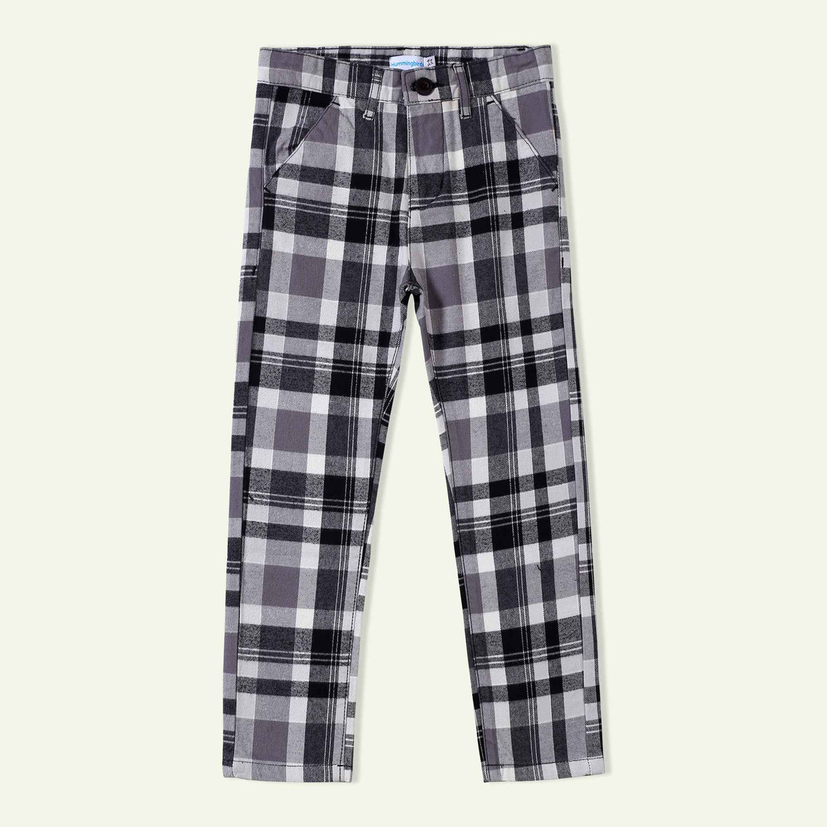 Black & White Checkered Formal Pants