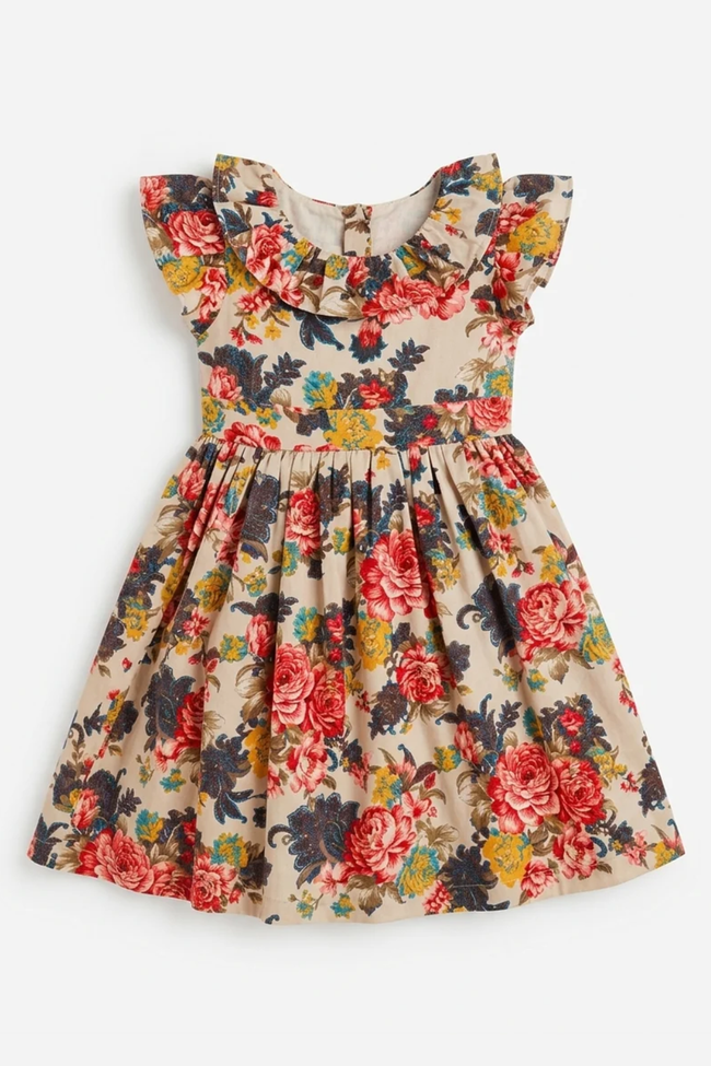 Rose Garden Corduroy Dress Hover Image