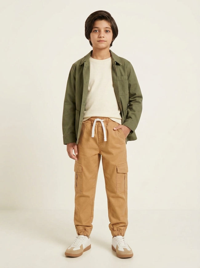 Khaki Cargo Pants Main Image