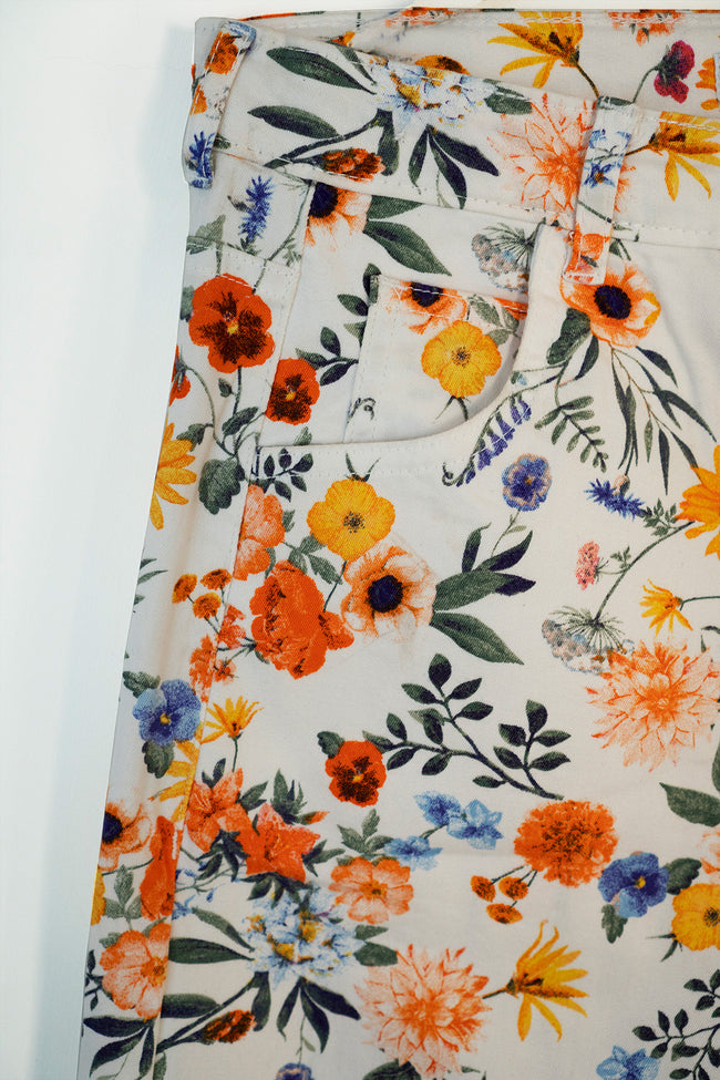 Floral Print Chino Pants Main Image