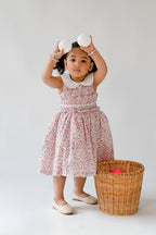 Pink Blossom Smocked Dress