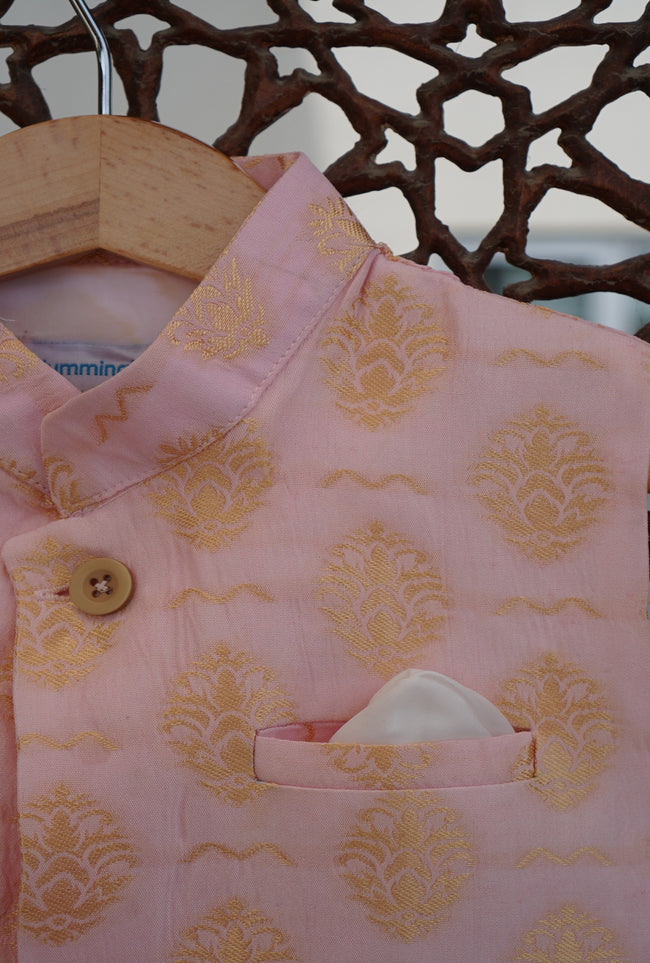 Rose Quartz Jacquard Waistcoat Main Image
