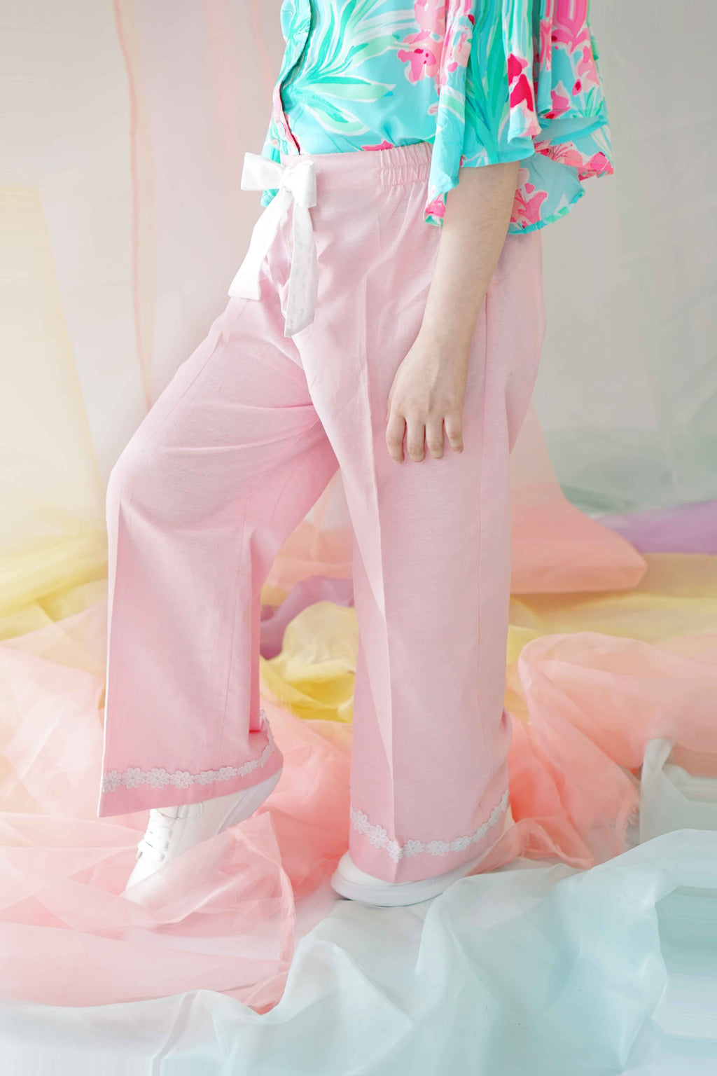 Pretty in Pink Bow Pants