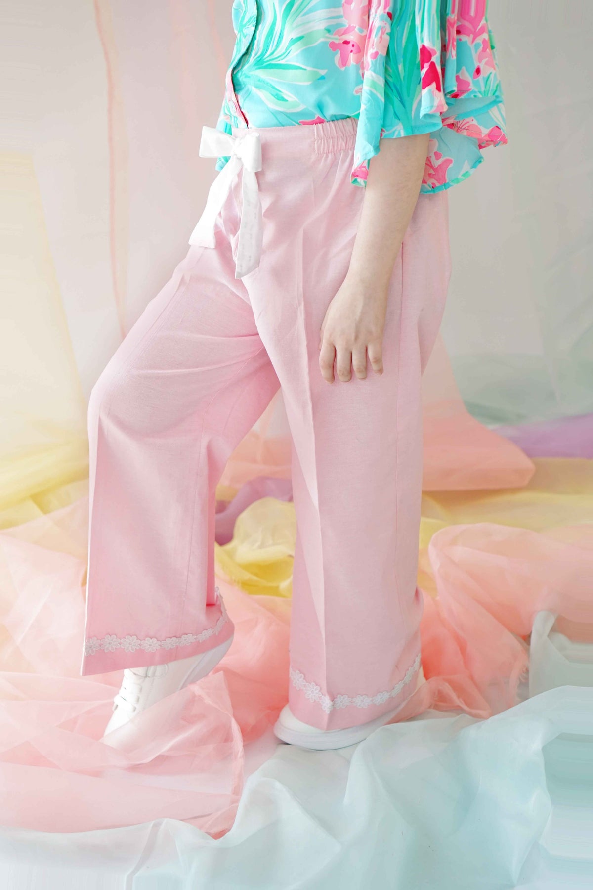 Pretty in Pink Bow Pants