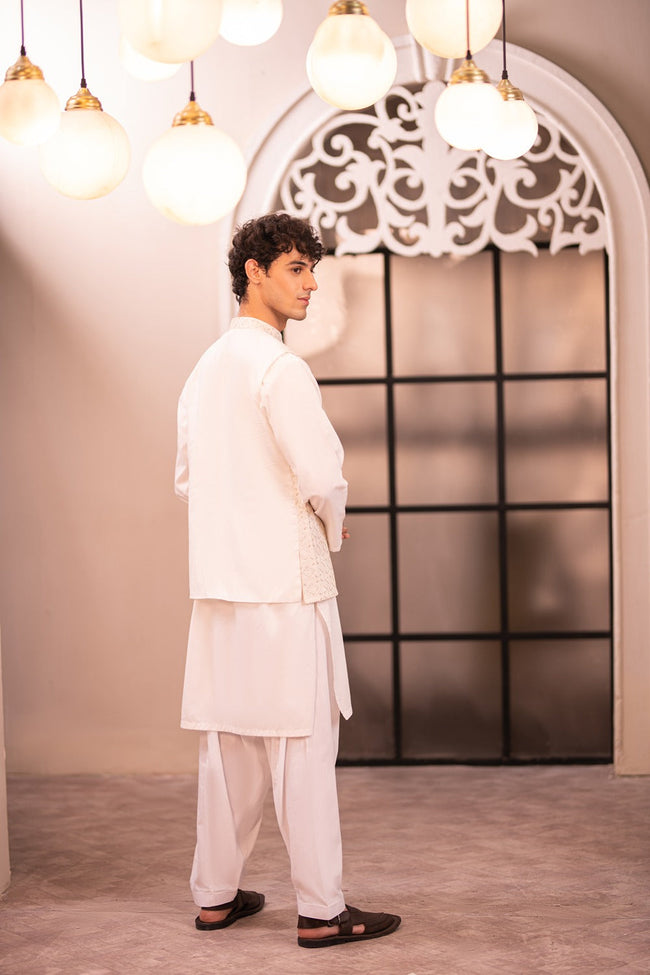 Dove White Waistcoat Main Image