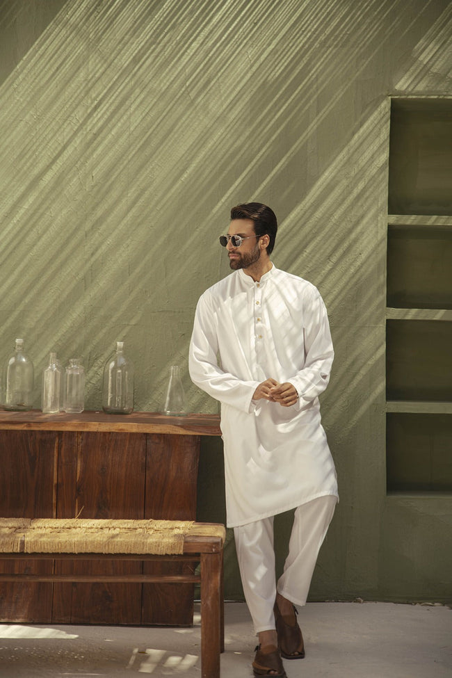 Classic White Eastern Suit (2 Piece) Main Image