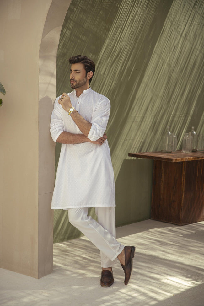 White Eastern Kurta (1 Piece) Main Image