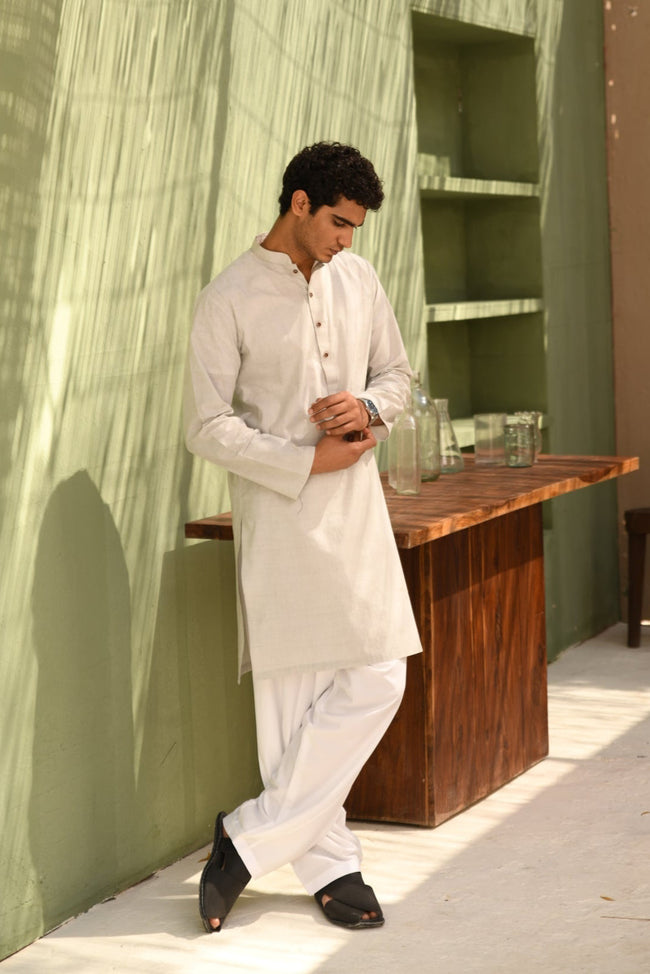 Light Grey Kurta (1 Piece) Hover Image