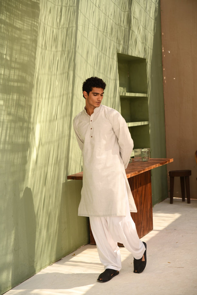 Light Grey Kurta (1 Piece) Main Image
