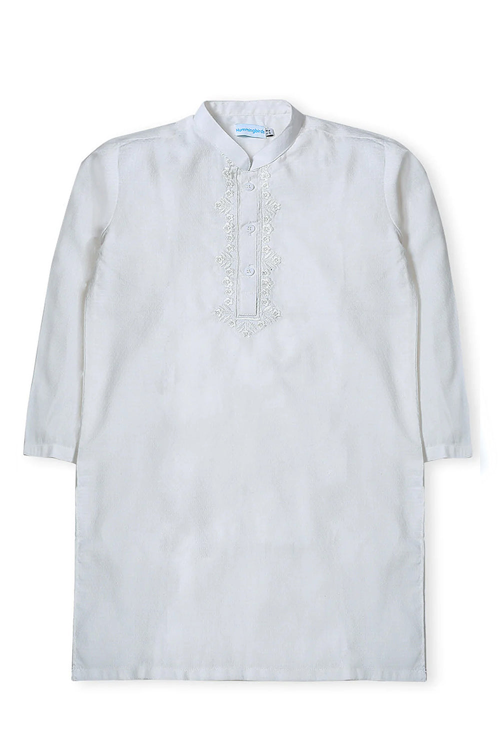 Ivory White Embroidered Kurta