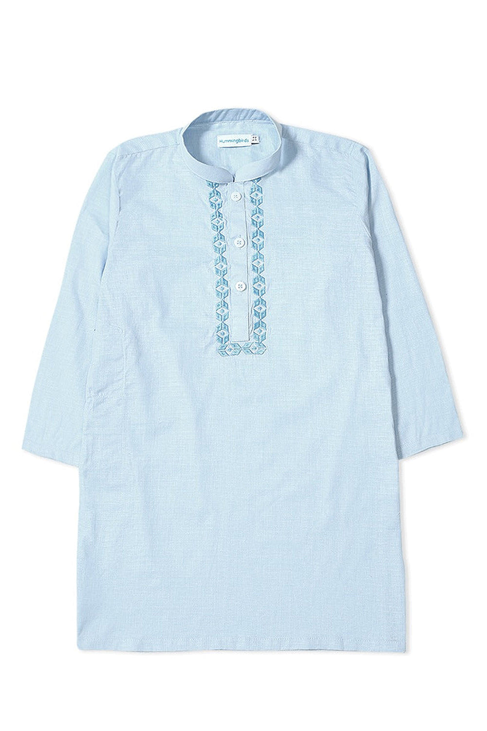 Pastel Blue Embroidered Kurta