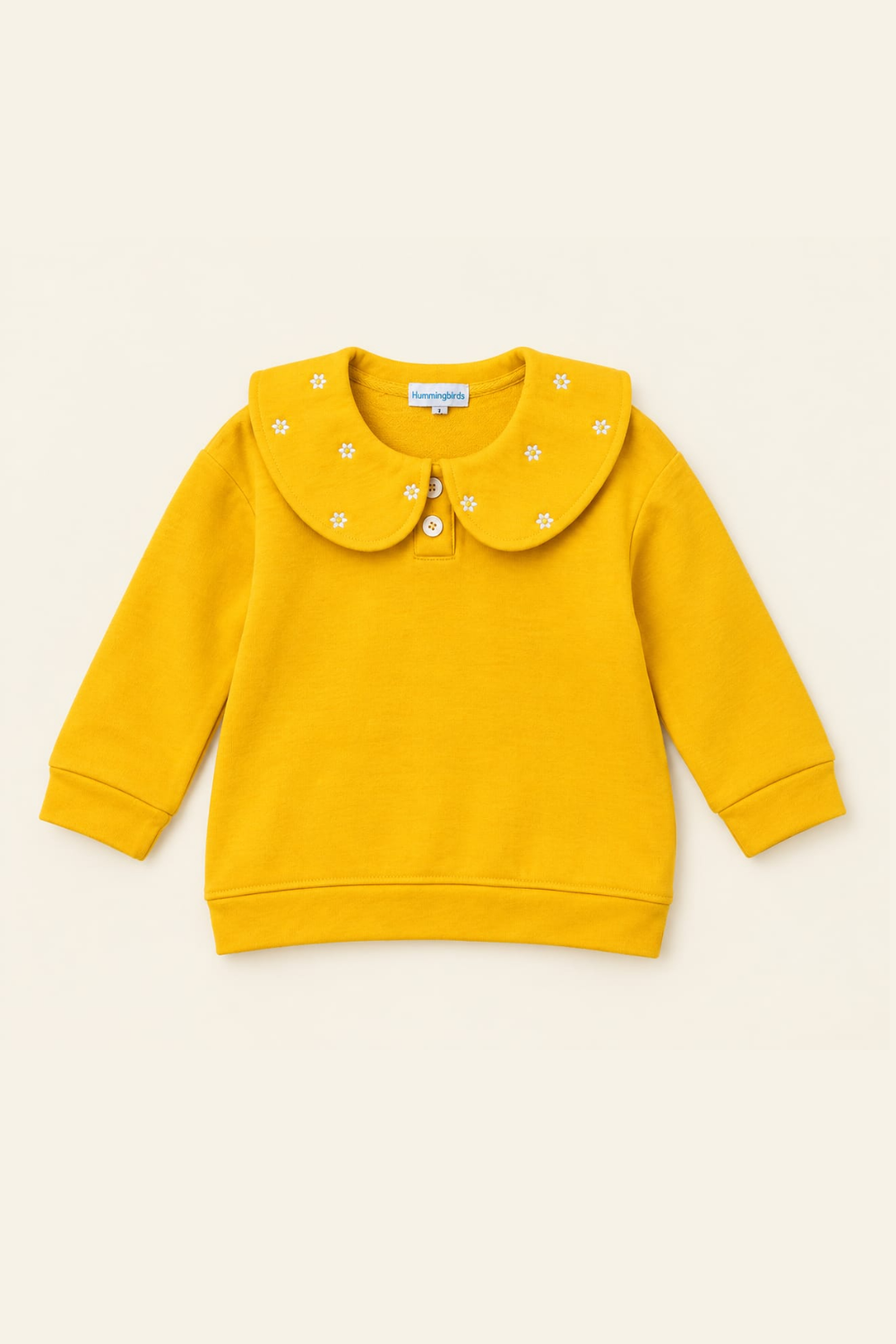 Daisy Collar Fleece Sweatshirt