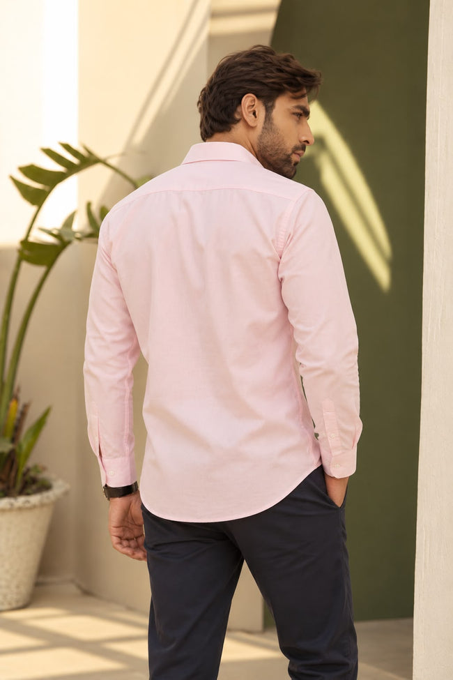 Pastel Pink Oxford Shirt Main Image