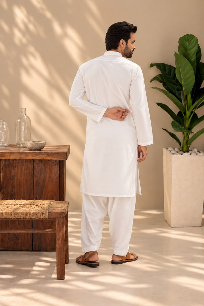 Aab-e-Safaid Pure Cotton Shalwar Kameez Main Image