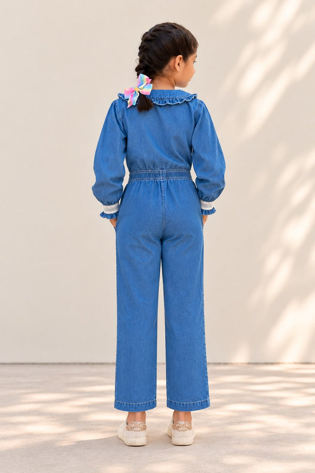 Dandelion Denim Jumpsuit Main Image