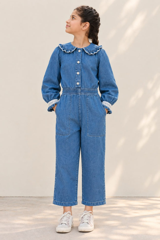 Dandelion Denim Jumpsuit Hover Image
