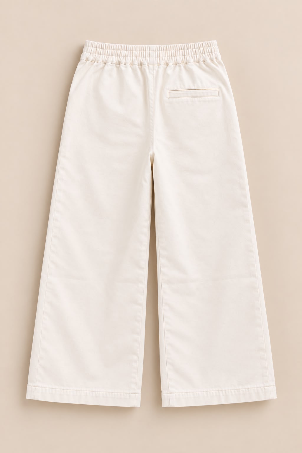 Cream Wide Leg Pants