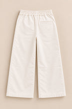 Cream Wide Leg Pants