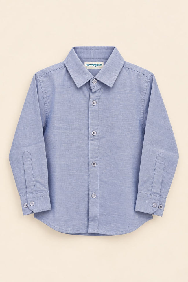 Soft Blue Chambray Shirt Hover Image