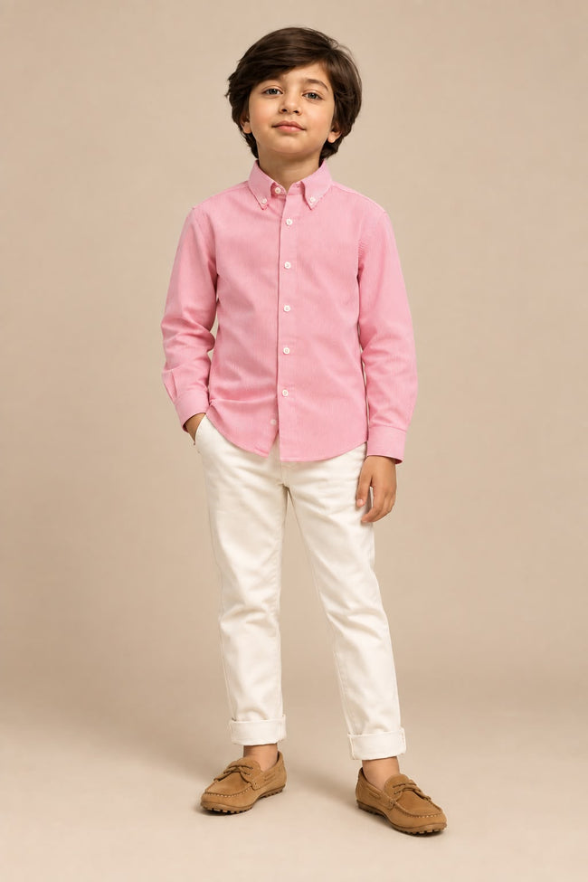 Pink Pinstripe Shirt Main Image