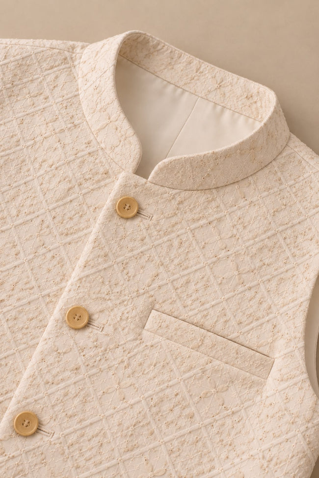 Dove White Waistcoat Main Image