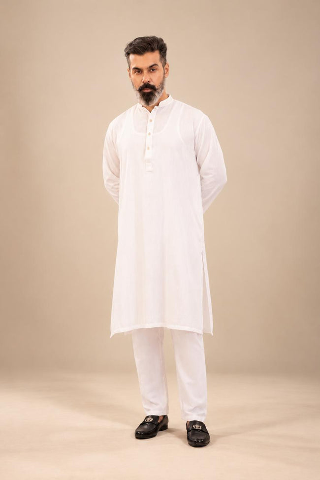Dove White EC Kurta (1 Piece) Hover Image