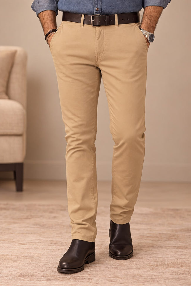 Coffee Color Chinos Hover Image