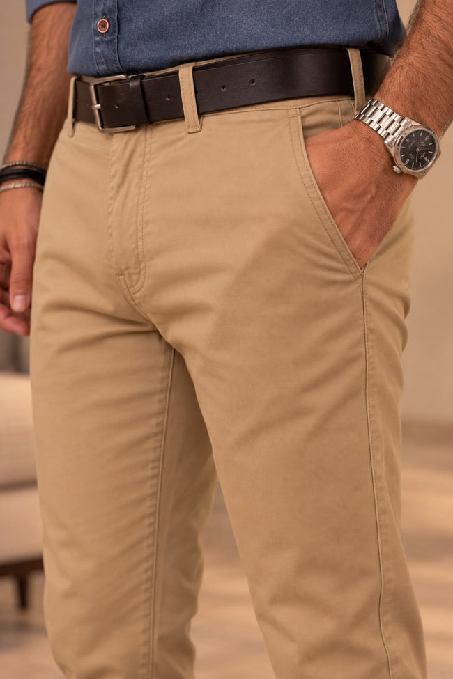 Coffee Color Chinos Main Image