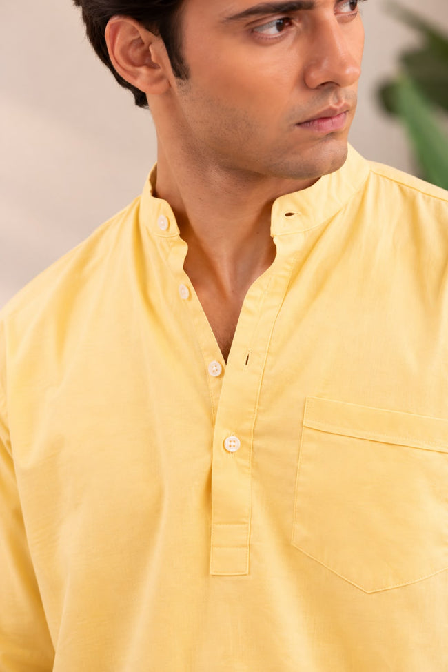 Yellow Short Kurta (1 Piece) Main Image
