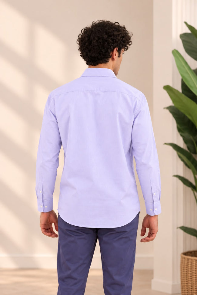 Steel Blue Collard Shirt Main Image