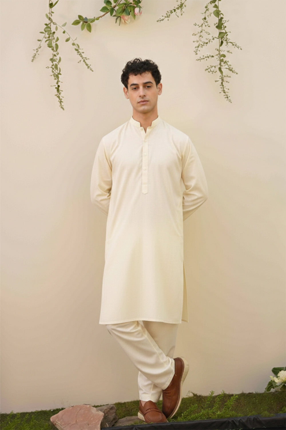 Cream Boski Suit – Men