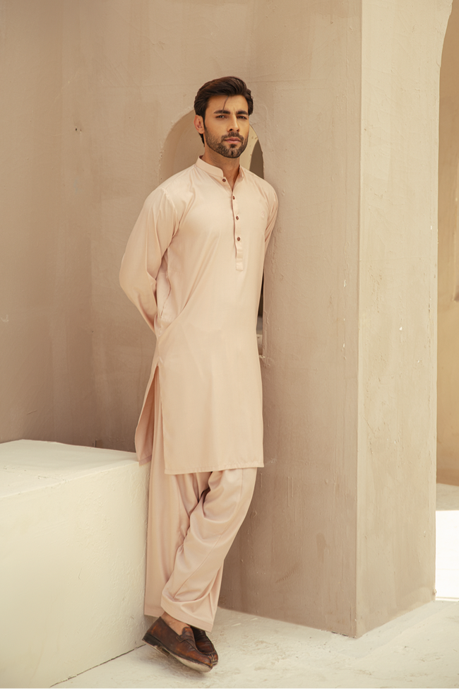 Pomegranate Pink Eastern Suit (2 Piece) Hover Image