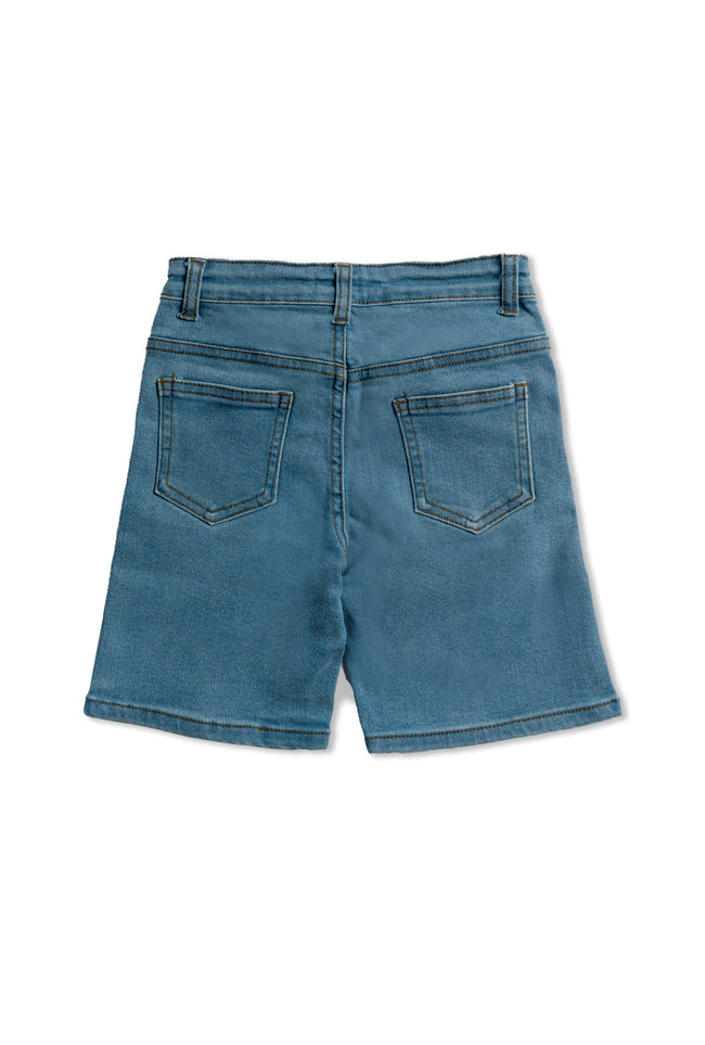 Blue Denim Shorts Main Image
