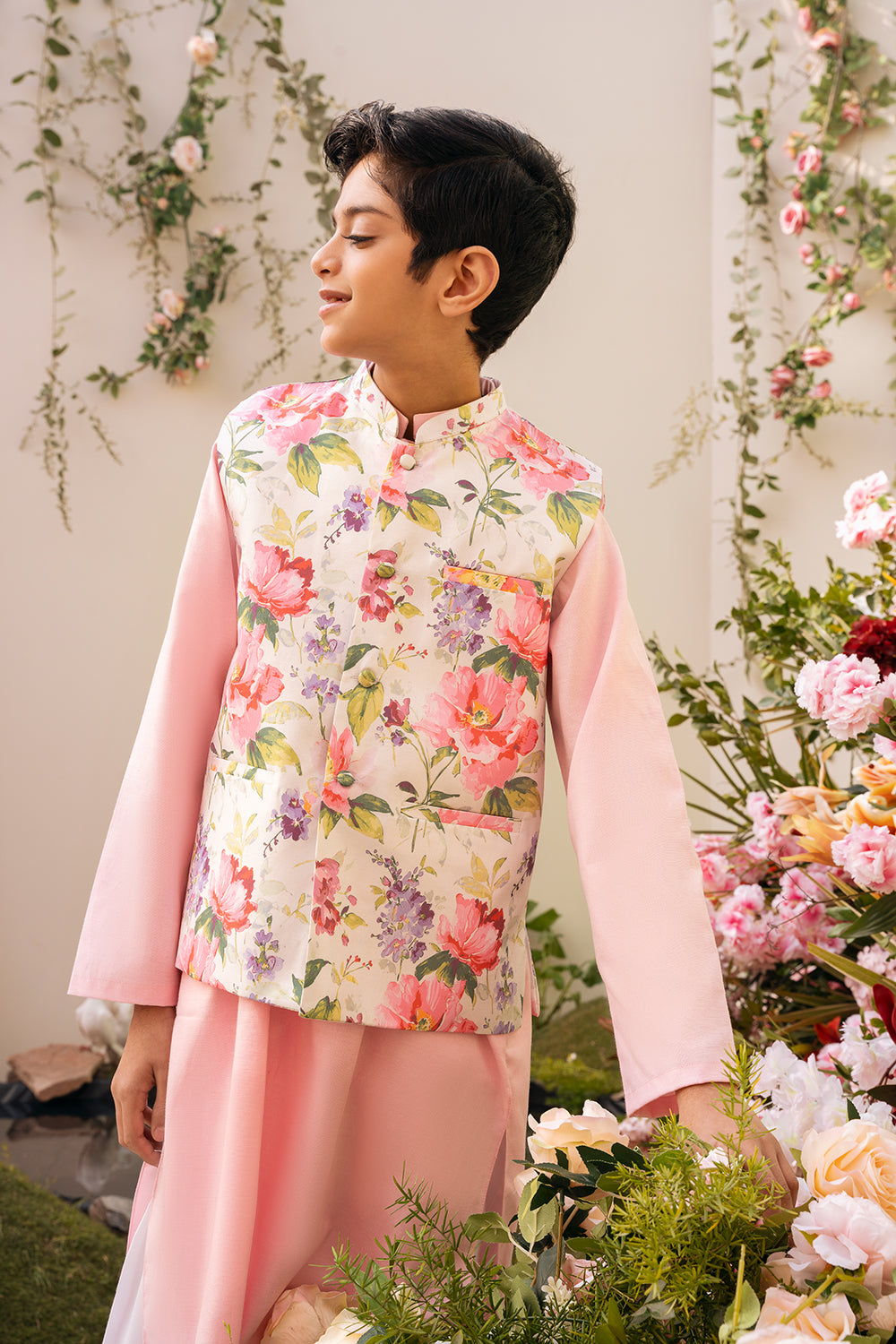 Gardenia Silk Waistcoat