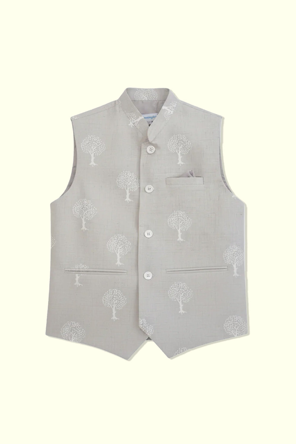 Tree of Life Block Print Waistcoat