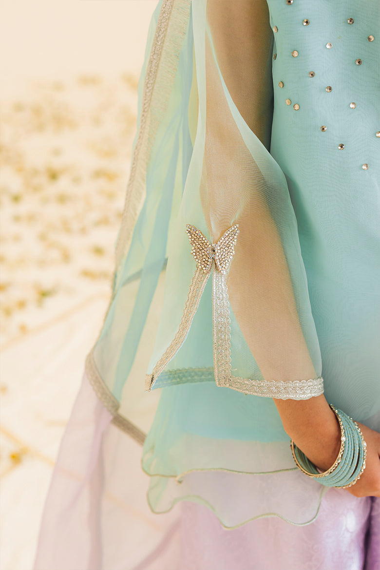 Gul-e-Yass – Lilac & Blue Butterfly Suit