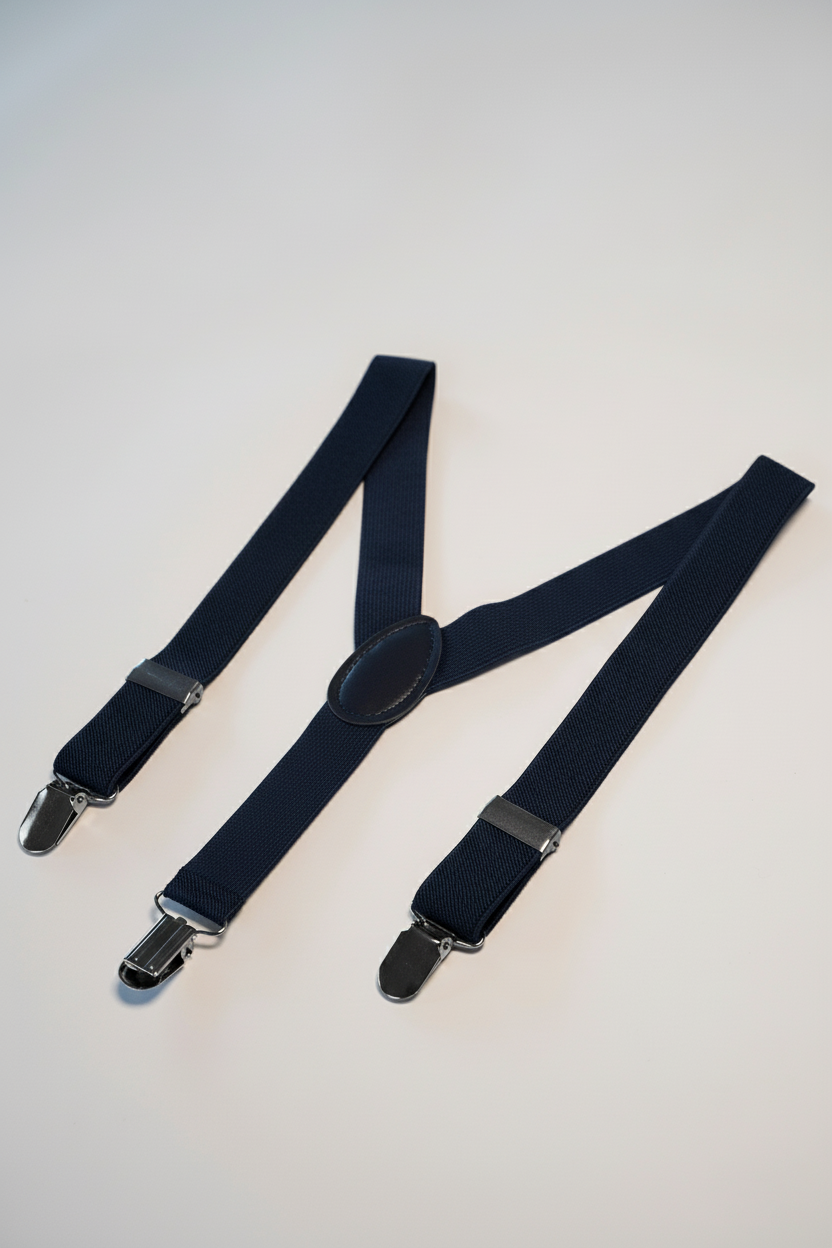 Navy Blue Gallace/Suspenders